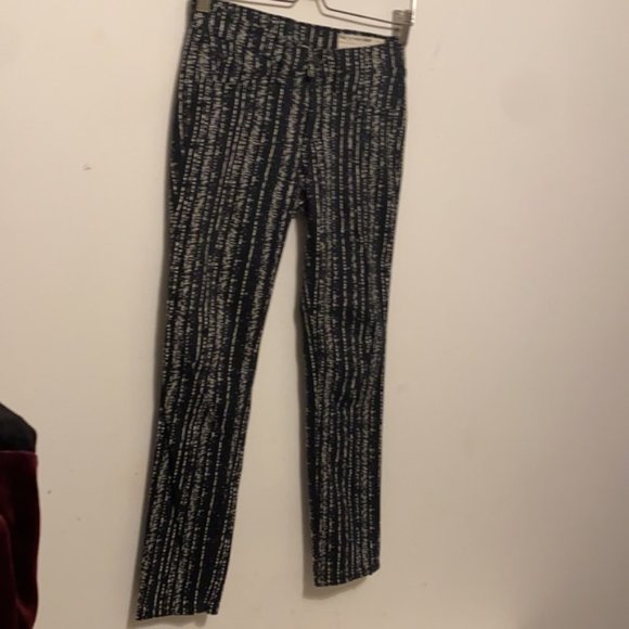 Rag & Bone The Legging Barcode Printed Knit Skinny Pants/ Jeans Size 25 - Picture 5 of 16